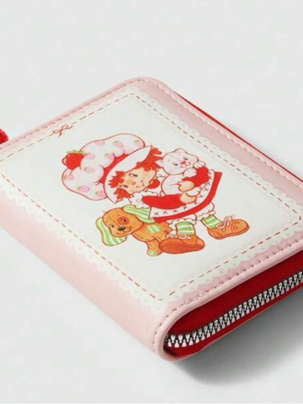 NWOT Strawberry Shortcake Pink Zip Wallet - Picture 2 of 7